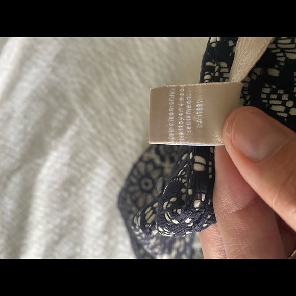 Navy lace midi pencil skirt - Picture 8 of 9